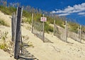 Outer Banks Beach Sand Dunes Royalty Free Stock Photo