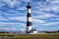 The Outer Banks`Bodie Island lighthouse is @50` shorter than its neighbor Hatteras Lighthouse