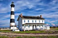 The Outer Banks`Bodie Island lighthouse was originally powered by oil in its night time service