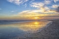 Outer Banks Sunset at Atlantic Beach NC Royalty Free Stock Photo