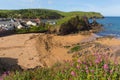 Outer beach Hope Cove South Devon England UK near Kingsbridge and Thurlstone Royalty Free Stock Photo