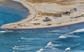 Chatham, Cape Cod Outer Beach Shacks and Ocean Aerial