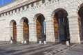 The outer castle gate on Heldenplatz at the Hofburg Palace Royalty Free Stock Photo