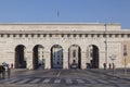 The outer castle gate on Heldenplatz at the Hofburg Palace Royalty Free Stock Photo