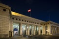 Outer Castle Gate Heldentor In Vienna, Austria at night