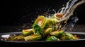 outer crispy brussel sprouts