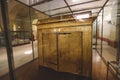 An Outer Golden Shrine of Egyptian pharaoh Tutankhamun Burial Chamber in the Egyptian Museum in Cairo, Egypt