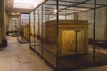 An Outer Golden Shrine of Egyptian pharaoh Tutankhamun Burial Chamber in the Egyptian Museum in Cairo, Egypt