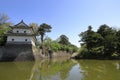 Outer keep and moat of Shibata castle