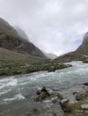 Outer Kora around Mount Kailash in September in Tibet. Royalty Free Stock Photo