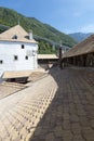 Outer protection wall of Chillon Castle, Switzerland Royalty Free Stock Photo