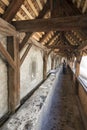 Outer protection wall of Chillon Castle, Switzerland Royalty Free Stock Photo