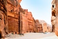 The Outer Siq Tombs, Petra, Jordan. Royalty Free Stock Photo