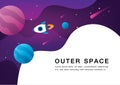 Outer space vector illustration