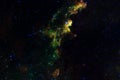 Outer space nebula, stars and galaxy. Elements of this image furnished by NASA Royalty Free Stock Photo