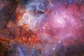 Outer space nebula, stars and galaxy. Elements of this image furnished by NASA Royalty Free Stock Photo