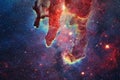 Outer space nebula stars and galaxy. Elements of this image furnished by NASA