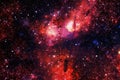 Outer space nebula, stars and galaxy. Elements of this image furnished by NASA Royalty Free Stock Photo