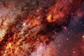 Outer space nebula, stars and galaxy. Elements of this image furnished by NASA Royalty Free Stock Photo