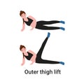 Outer thigh lift exercise