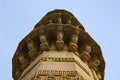 Outer view of Ek Minar Ki Masjid Mosque, built by Bahadur Shah 1526-36 AD on a high plinth has a single minaret. Champaner, Gu