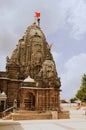 Outer view of Hatkeshwar Mahadev, 17th century temple, the family deity of Nagar Brahmins. Vadnagar, Gujarat, India