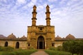 Outer view of Jami Masjid Mosque, UNESCO protected Champaner - Pavagadh Archaeological Park, Gujarat, India. Dates to 1513 AD