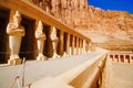 Outer view of the Mortuary Temple of Hatshepsut, Is an ancient funerary shrine, Dedicated to the sun god Amon