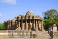 Outer view of the Sun Temple. Built in 1026 - 27 AD during the reign of Bhima I of the Chaulukya dynasty, Modhera, Mehsana, Gujar