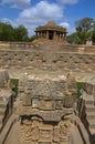 Outer view of the Sun Temple. Built in 1026 - 27 AD during the reign of Bhima I of the Chaulukya dynasty, Modhera, Mehsana, Gujar