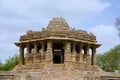 Outer view of the Sun Temple. Built in 1026 - 27 AD during the reign of Bhima I of the Chaulukya dynasty, Modhera, Mehsana, Gujar Royalty Free Stock Photo