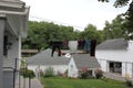 Outer view of traditional Amish Houses at Amish Village, Lancaster, Pennsylvania