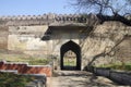 Outer wall of Balapur Fort, Shegaon, Maharashtra state of India Royalty Free Stock Photo