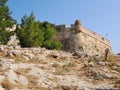 Outer Wall of the Fortezza of Rethymnon in Crete, Greece Royalty Free Stock Photo