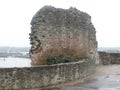 Outer wall in the grounds of Rochester castle, Kent Royalty Free Stock Photo