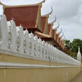 Outer Wall of the Royal Palace in Phnom Penh, Cambodia