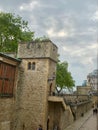 The outer wall of the Tower of London