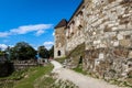 The outer wall and watch tower on Ljubljana Castle / Ljubljanski grad, Ljubljana Royalty Free Stock Photo