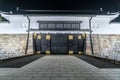 Outer Walls and Higashi Ote-mon gate. Main entrance of Ninomaru Palace at Nijo Castle. Kyoto, Japan