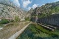 Outer walls of Kotor fort looking towards mountains,Kotor,Montenegro