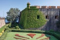 Outer Walls of Montjuic Castle in Barcelona, Spain