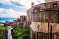 The outer walls of the old city of Dubrovnik