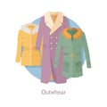 Outerwear Web Banner. Winter Collection for Woman