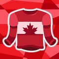 Outfitting a hockey player on polygon red background