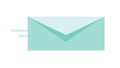 Outgoing Green Email Envelope Icon Ã¢â¬\' Sending Message Vector, vector design Generative AI Royalty Free Stock Photo