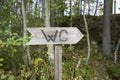 Outhouse sign Royalty Free Stock Photo