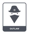 outlaw icon in trendy design style. outlaw icon isolated on white background. outlaw vector icon simple and modern flat symbol for Royalty Free Stock Photo