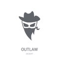 Outlaw icon. Trendy Outlaw logo concept on white background from Royalty Free Stock Photo