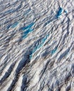 Outlet glacier, crevasses, North West Greenland