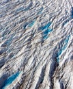 Outlet glacier, crevasses, North West Greenland